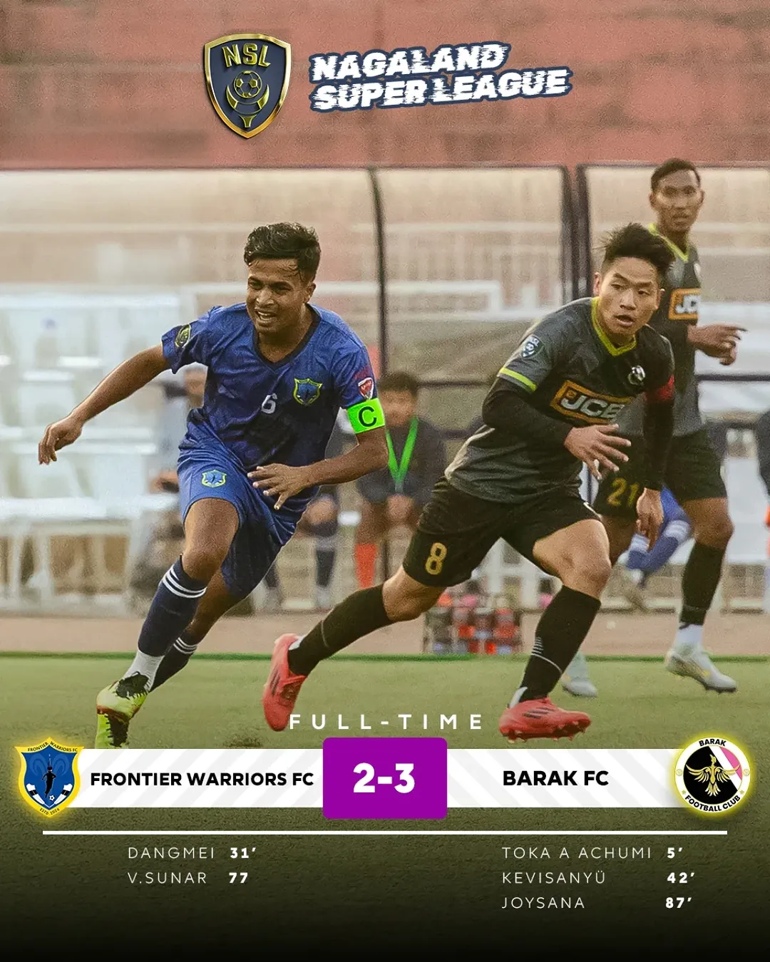 League Leaders Barak FC Took On the Bottom Frontier Warriors FC